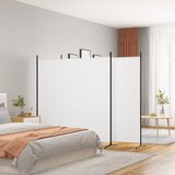 Sobna pregrada s 3 panela bijela 525 x 180 cm od tkanine Cijene