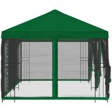 Paviljon s bočnim stranama 6 x 3 m Zelena Poliester i čelik 190 | shoptok.hr