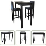 The Living Store Barska Miza s 4 Barskimi Stoli Bele Barve - Barska Miza, (21740686) | Shoptok.si