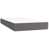  s oprugama i madracem LED sivi 120x190 cm umjetna koža | shoptok.hr