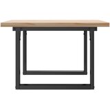  Stolić za kavu O-oblika 60x60x40,5 cm od borovine i čelik | shoptok.hr