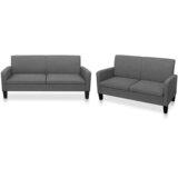  2-dijelni set sofa od tkanina tamnosivi | shoptok.hr