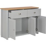 Maison Chic Komoda - Predalnik siva 112x35x81 cm, (21715857) Cene