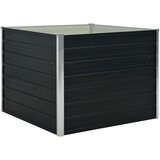 Furnova Dvignjeno cvetlično korito antracitno 100x100x77 cm jeklo, (21920810) | Shoptok.si