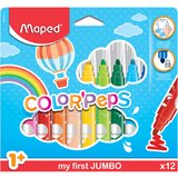 FLOMASTERI MAPED COLOUR`PEPS JUMBO 1/12  FLOMASTERI MAPED COLOUR`PEPS JUMBO 1/12 Slike