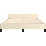  Okvir kreveta s uzglavljem bez madraca krem 140x190 cm | shoptok.hr
