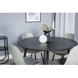 Venture Home Dipp okrugli blagovaonski stol ⌀115 cm, crni | shoptok.hr