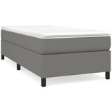 Maison Chic Posteljni okvir - Enojna postelja - Postelja za odrasle brez vzmetnice temno siv 100x200 cm blago-J7825, (21775934) | Shoptok.si