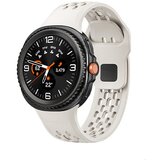 INF Združljivost s Samsung Galaxy Watch8: Športni pašček z luknjicami White, (5000079434) | Shoptok.si