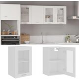 vidaXL Viseći stakleni ormarić bijeli 40 x 31 x 60 cm od iverice Cijene