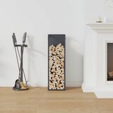  Stalak za drva antracit 25x25x80 cm Hladno valjani čelik | Eponuda.com
