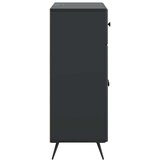  Strani šal s predalom Črna 66 x 34,5 x 90 cm Inženirski les, (5000217533) | Shoptok.si