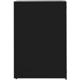 vidaXL Lopa za smetnjak za 1 smetnjak črna 69x79x117 cm jeklo | Shoptok.si