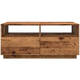 vidaXL Stolić za kavu s LED svjetlima boja starog drva 90x49x40 cm | shoptok.hr