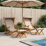  Ležaljka 4 pcs 3 Pozicija Čvrsto drvo eukaliptusa Bež - Bež 2x ležaljka + 2x podmetalo | shoptok.hr