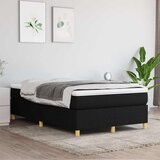 s oprugama i madracem crni 120 x 200cm od tkanine | shoptok.hr