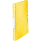 Leitz Mapa s klapo in elastiko A4 PP wow, 30 mm, rumena Cene