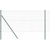 vidaXL Euro Ograda sa 7 Stupova 1.4x10 m Cinkovani Čelik Zeleni | shoptok.hr