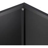  Vrtna saksija 2 kom. Crna 50 x 20 x 40 cm Čelična vrata | shoptok.hr