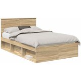  Krevetna konstrukcija Sonoma 120 x 190 cm Čvrsto borovo drvo | shoptok.hr