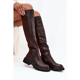 Boto Slip-on women's boots made of eco leather chocolate Sylvina | shoptok.hr