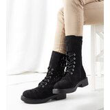 Gemre Black perforated ankle boots Barkly | Shoptok.si