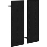 vidaXL Vješalica za kapute na zidu Crni hrast 70 x 10 x 90 cm | shoptok.hr
