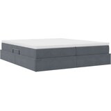  Krevet s madracem i skladištem Tamno siva 200 x 200 cm Baršun | shoptok.hr