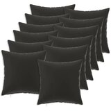  Jastuk s jastukom HEERLEN 12 kom. Crna Poliester - Crna 45 x 45 cm 12 | shoptok.hr