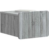  Noćni ormarić za montažu na zid Siva sonoma 33 x 34,5 x 24 cm | Eponuda.com