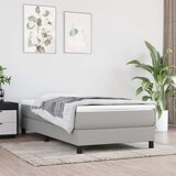  Box spring postelja z vzmetnico svetlo siva 90x200 cm blago, (20727150) Cene