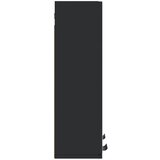  Kupaonski ormarić s ogledalom crni 64x20x67 cm drveni | Eponuda.com