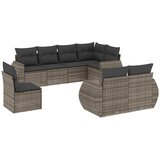  The Living Store Vrtna sedežna garnitura 8-delna z blazinami siv poli ratan - Vrtna Sedežna Garniture, (21451097) | Shoptok.si