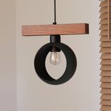  Duolla - Visilica na sajli IRONLINE 1xE27/15W/230V borovina/hrast/crna | Eponuda.com