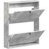  Ormar za cipele na zidu ALKMAAR 71 x 17 x 86 cm Betonska siva - Betonska siva | shoptok.hr