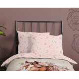 Good Morning Ružičasta/smeđa pamučna dječja posteljina za krevet za jednu osobu 140x200 cm Avera – | shoptok.hr