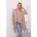 Kesi Blouse flared at the bottom dark beige Cijene