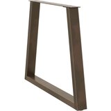  Noge za jedilno mizo v obliki črke V, 3 kosi, naravno jeklo, 80 x (72-73,3) cm, jeklo | Shoptok.si