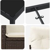  Vrtni set za objed 9 kom. Smeđa poliratan | shoptok.hr