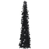 vidaXL Prigodno umjetno božićno drvce crno 120 cm PET | shoptok.hr