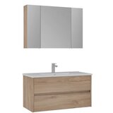 Hanah home Kupatilski ormarić sa umivaonikom i ogledalom (2 komada) Side 100 v3 631 | Eponuda.com