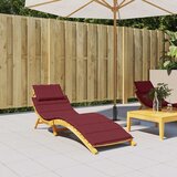 Jastuk za ležaljku prošarani vino crvena 186x58x4 cm od tkanine | shoptok.hr