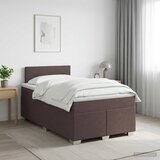  Boxspring krevet s madracem Tamno smeđa 120 x 190 cm Tkanina | shoptok.hr