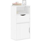 vidaXL Bočni ormarić s ladicom ODDA bijeli 40x24x79 cm puno drvo bor Cijene