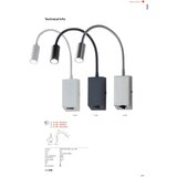  Redo 01-1195 - LED fleksibilna lampica HELLO LED/3W/230V hrom | Eponuda.com