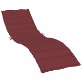  Jastuk za ležaljku prošarani vino crvena 200x50x4 cm od tkanine | Eponuda.com