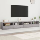 vidaXL Stenske TV omarice 2 kosa siva sonoma 100x30x30 cm inž. les Cene