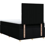  Krevet s oprugama i madracem crni 120 x 200cm od tkanine | shoptok.hr