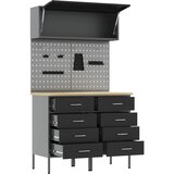  Set radnih ormarića s ladicama s policom s pohranom 5 pcs Crna | shoptok.hr