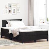  Krevet s opruga kutije s uzglavljem Crna 120 x 190 cm Baršun | shoptok.hr